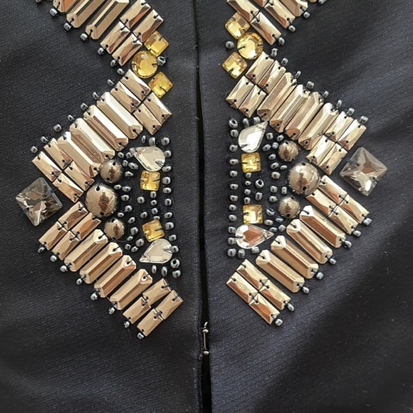 Rare St. John Duchess Opera Evening Jacket Hand Beaded Navy Sz 6 NEW - Picture 12 of 16